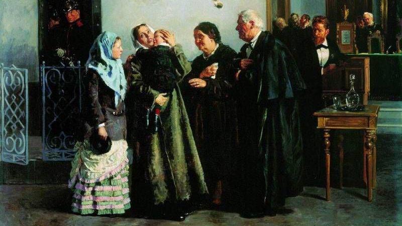 В.Е. Маковский. «Оправданная». 1882, Государственная Третьяковская галерея, Москва