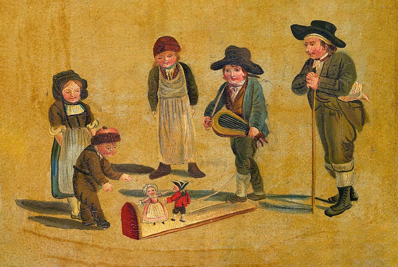 Готтфрид Минд. Дети играющие с куклами. Ок. 1810