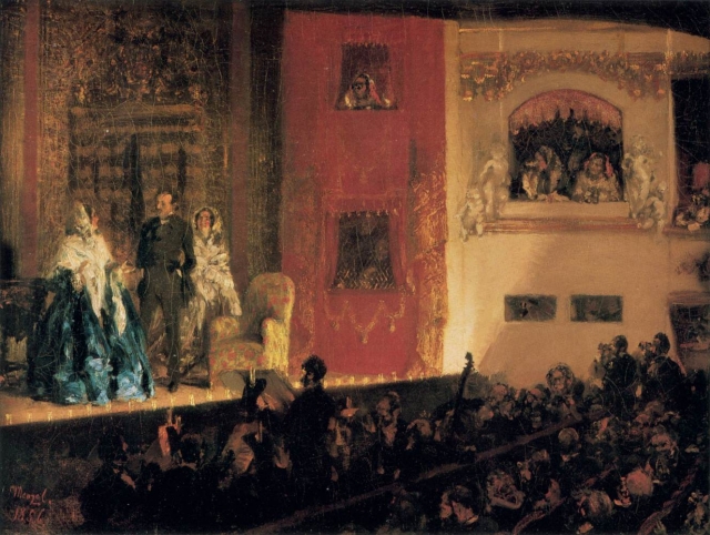 Театр Жимназ. Адольф Фридрих Эрдман фон Менцель. 1856