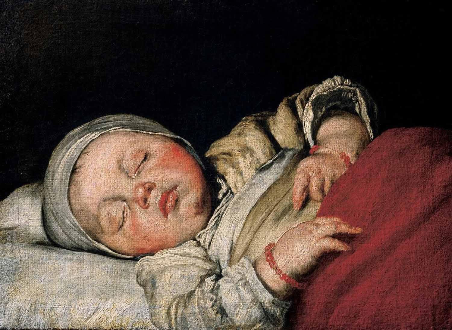 Родился ребенок спящий